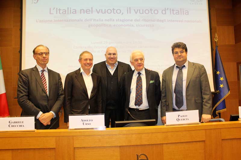 Gabriele Checchia, Adolfo Urso, Guido Crosetto, Raffaele De Lutio, Paolo Quercia Aracne editrice